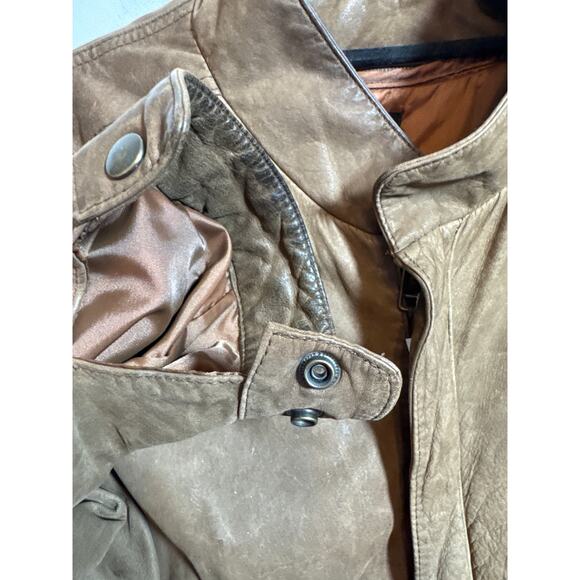 Vintage Snyder Leather Men's Size XL Thermolite Brown Leather Aviator Jacket - Picture 10 of 15